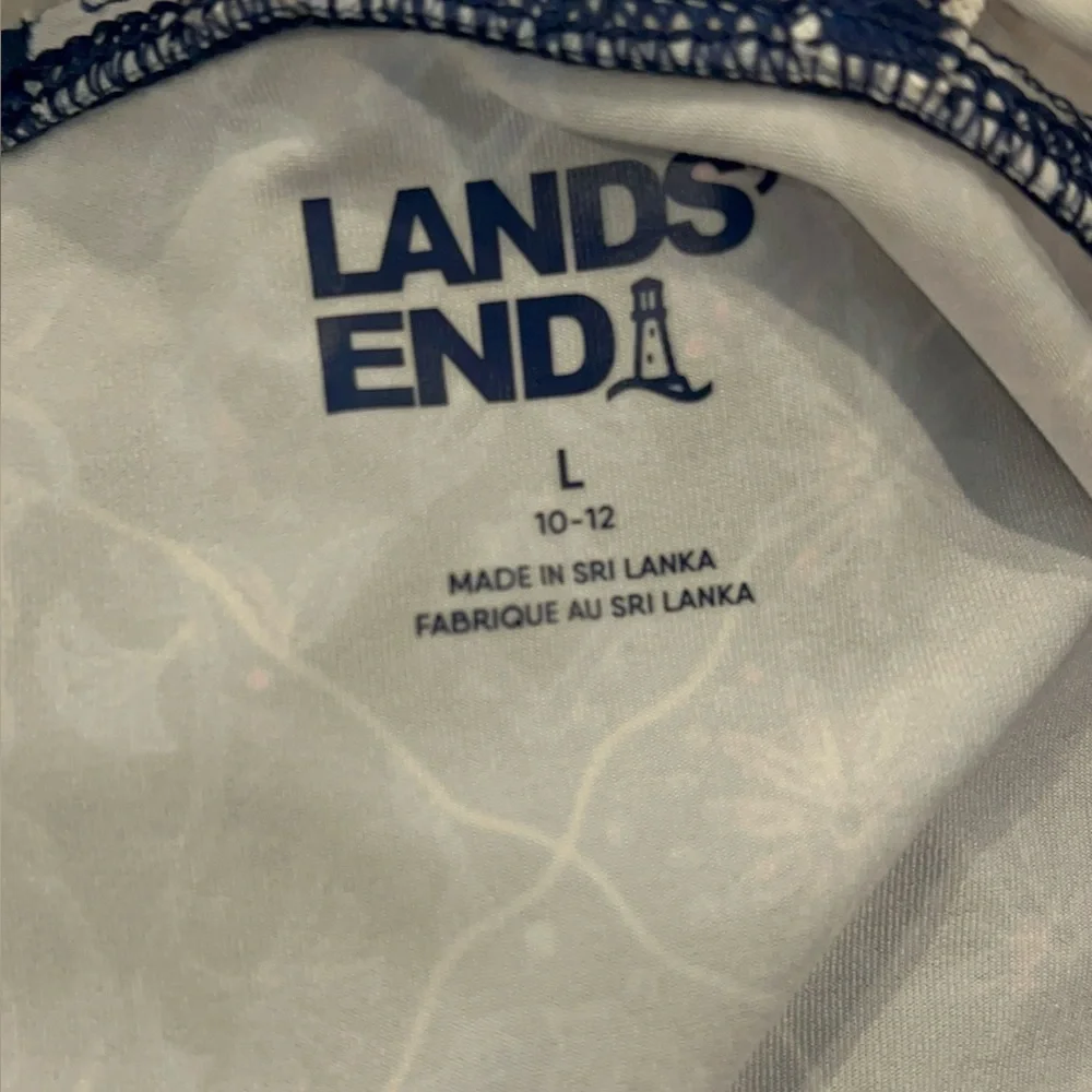 Land End girls tankini swim top size large 10-12